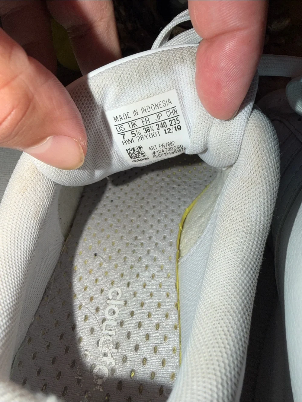 adidas White Low-Top Leather Sneakers